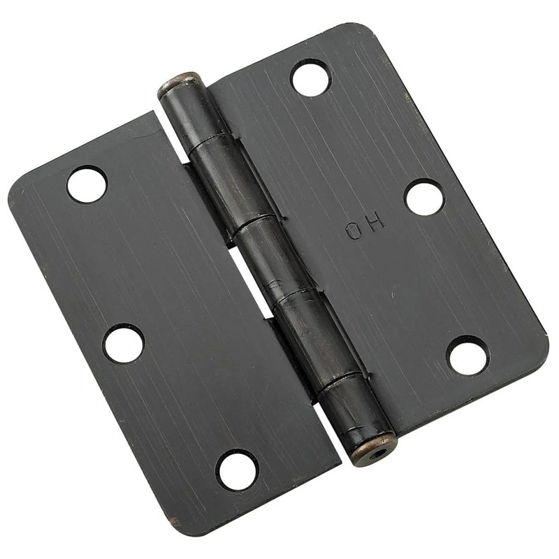 Full Mortise Butt Hinge - Size:3-1/2" - Finish:Oil Rubbed Bronze - Corner Type:1/4" Radius